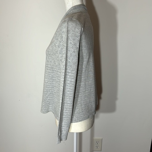 DKNY Open Front Gray Cardigan - Large - Picture 2 of 7